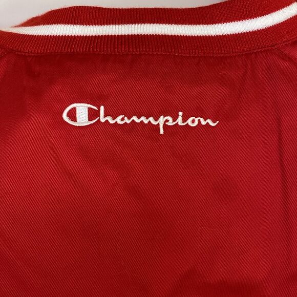 Champion B2410 Men's Scout II V- Neck Pullover Windbreaker Jacket Red Size L NWT - Picture 4 of 8